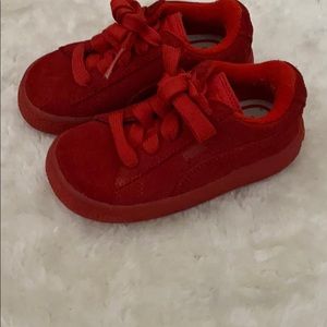 Toddler Red Puma Sneakers